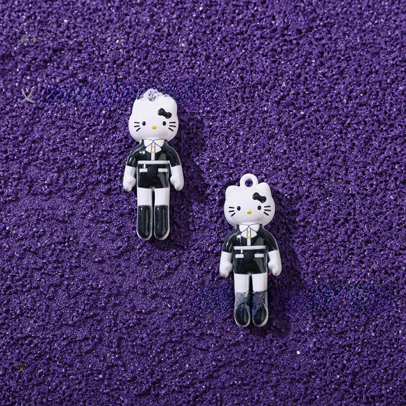 Cat Pendant Made Of Alloy Featuring Stoving Varnish In Cartoon Style Jewelry Accessories
