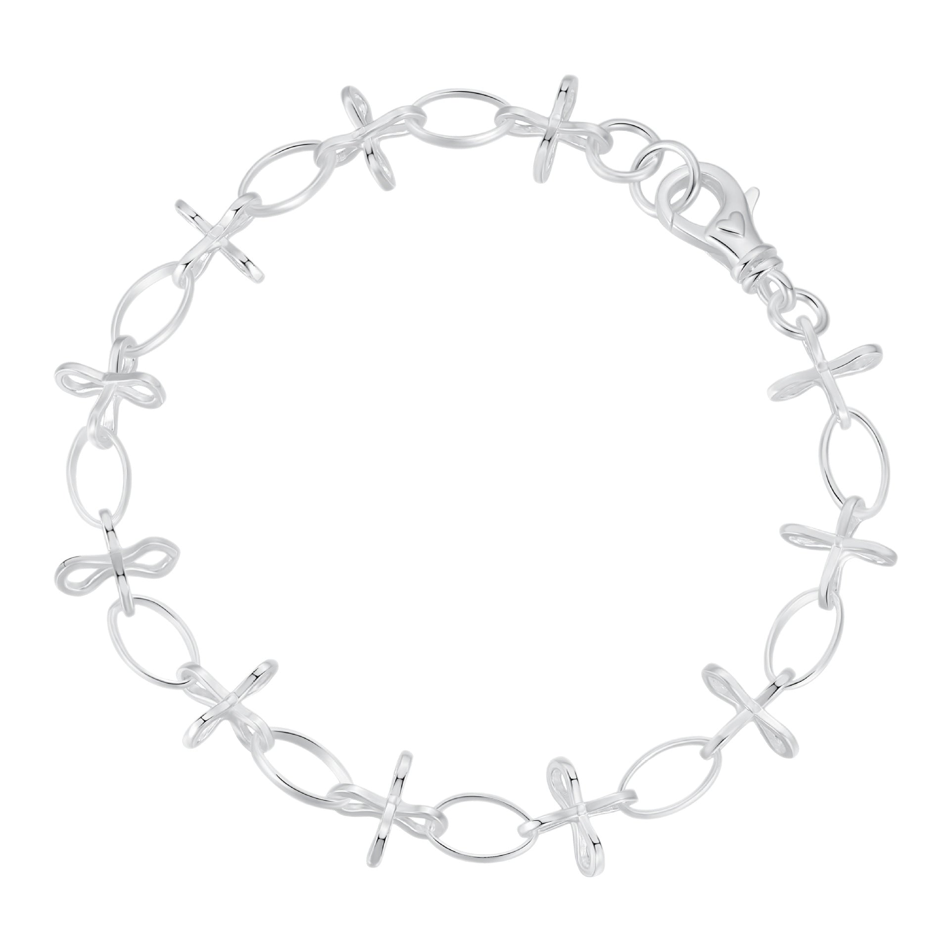 Asymmetrical Bow Tie Bracelet For Women In Simple Style, Electroplated 925 Sterling Silver Chain