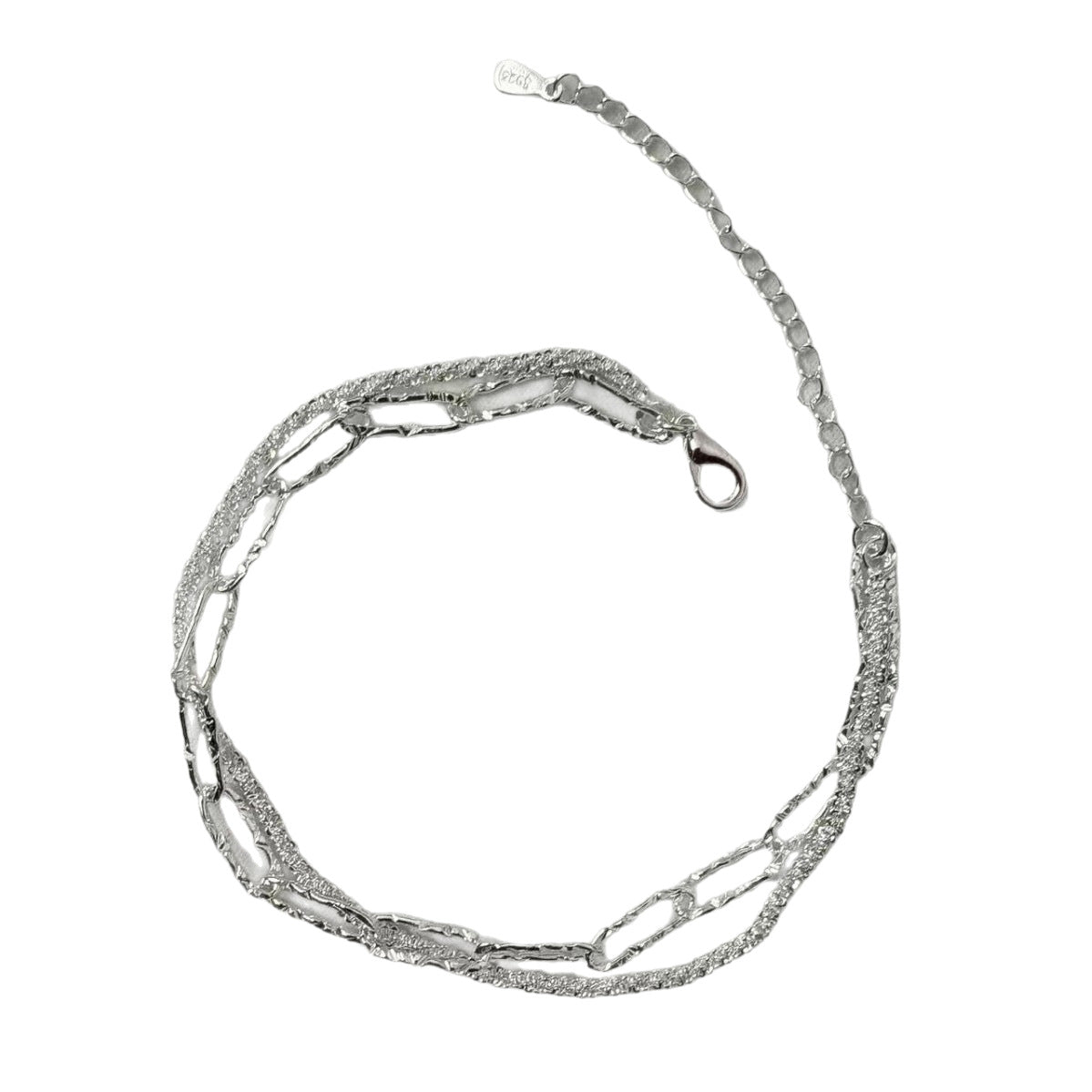 Maillard Style Circle Copper Bracelet With Electroplated Gold Plating Process In Silver, Unisex Design