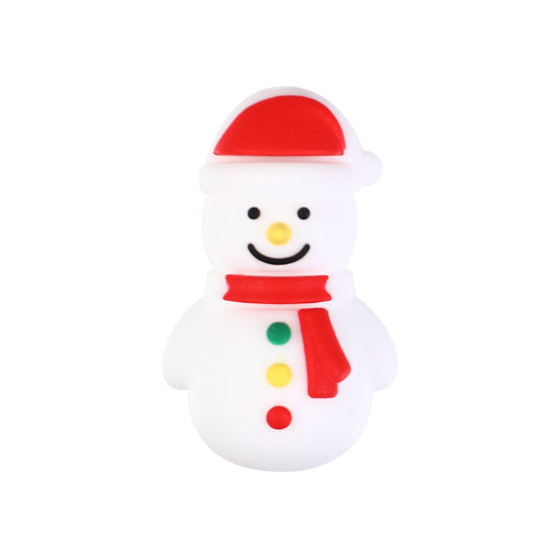 Gingerbread Silica Gel Beads With Epoxy Inlay, Multicolor Jewelry Accessories For Christmas