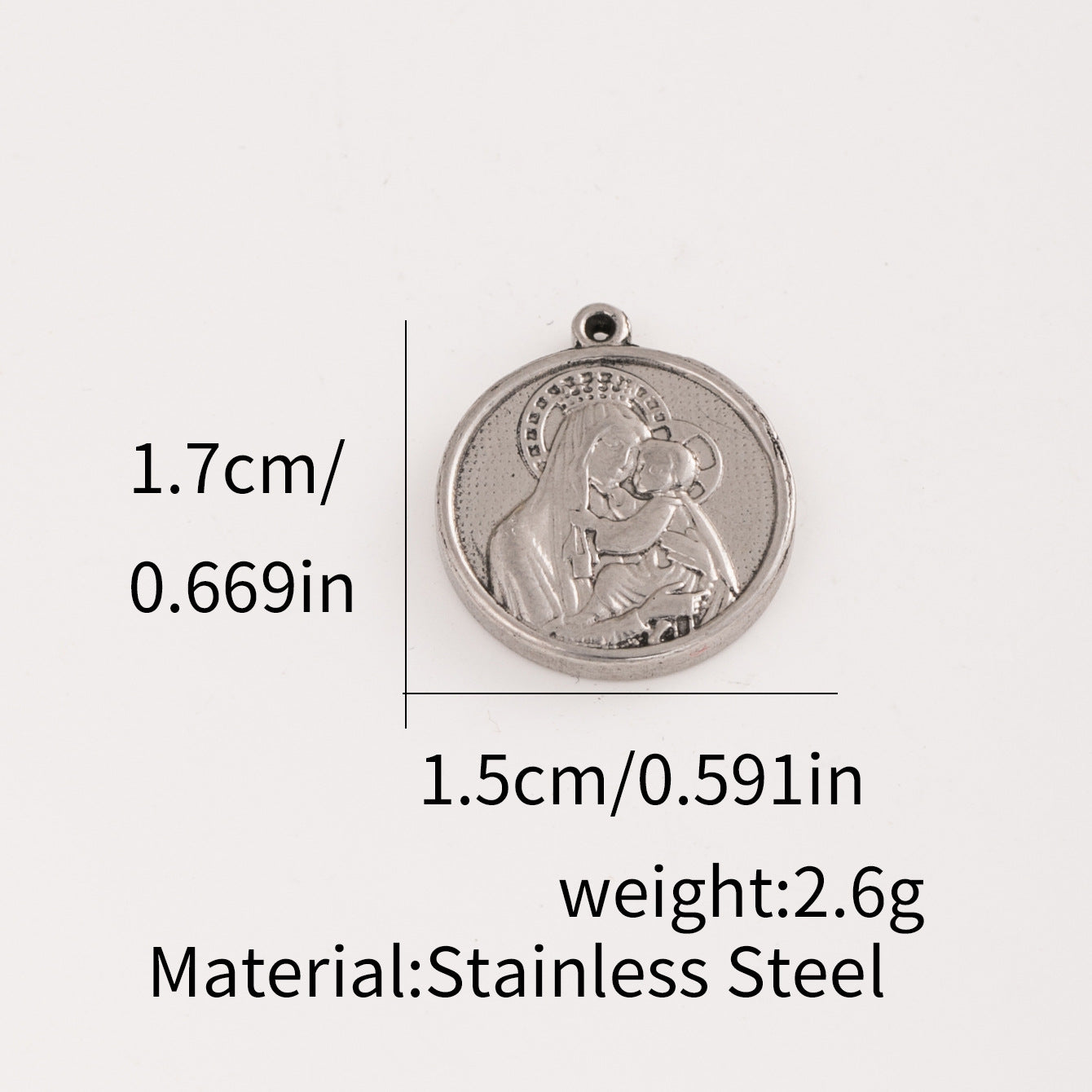 Handmade Pendant Crafted From Durable 304 Stainless Steel In Steel Color