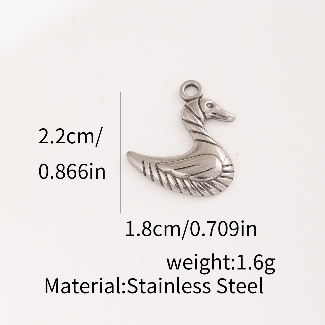 Handmade Pendant Crafted From Durable 304 Stainless Steel In Steel Color