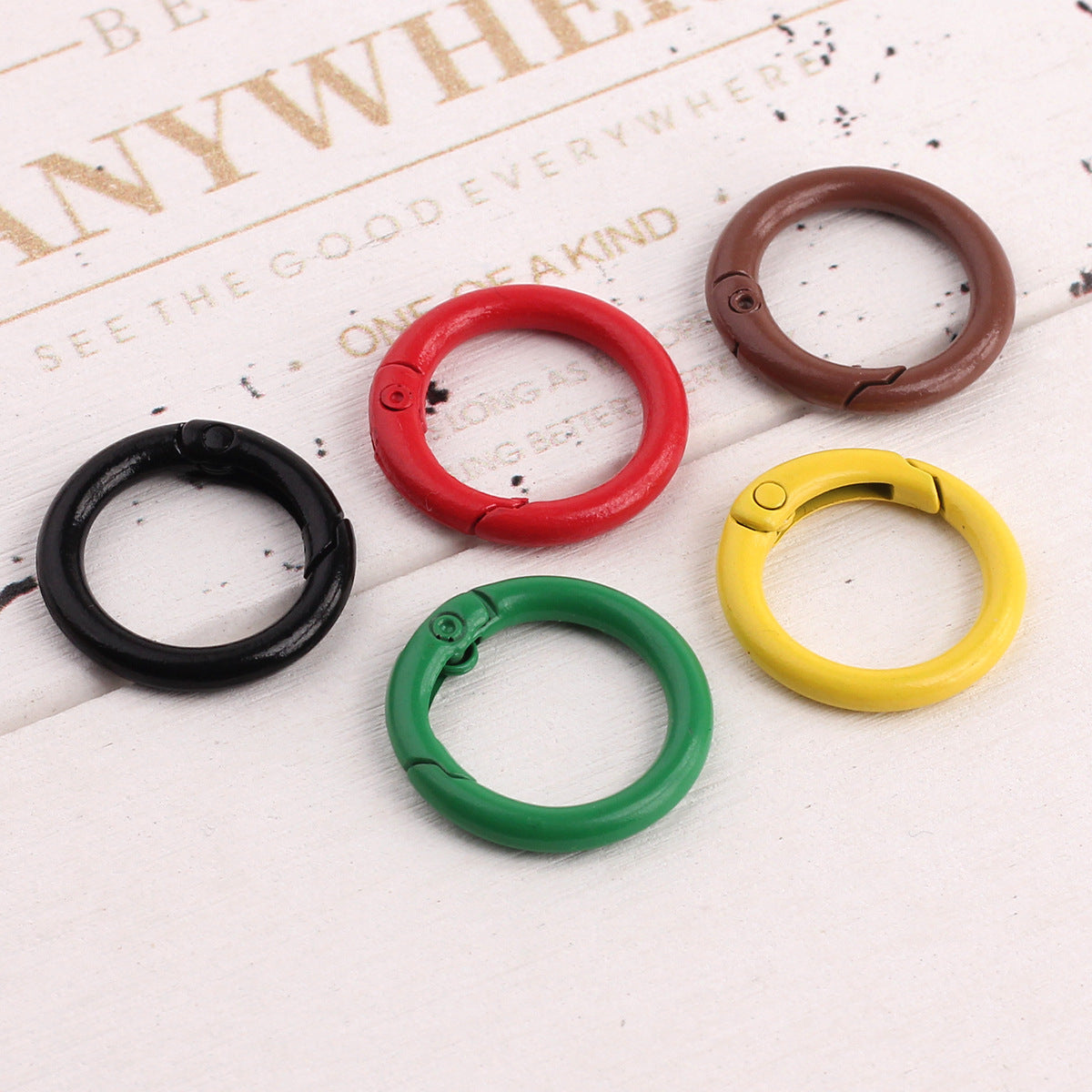 Candy Zinc Open Jump Rings With Stoving Varnish, Sweet Style Jewelry Accessories In Colour