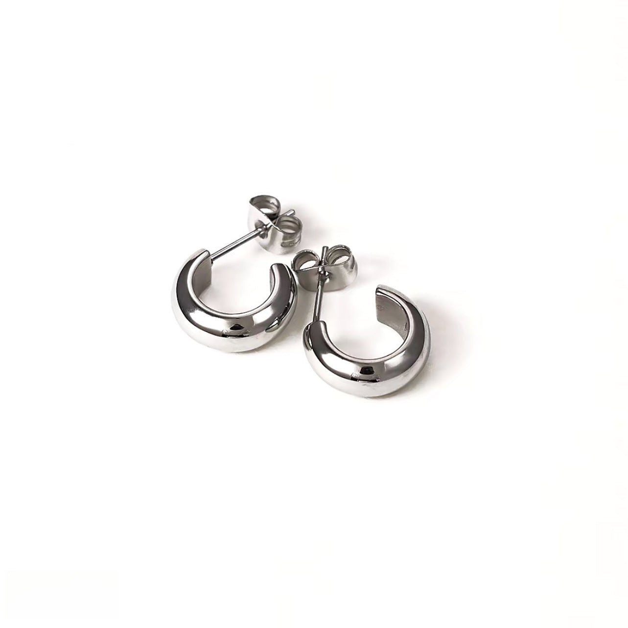 Geometric Stud Earrings For Women In Simple Style, Waterproof Non Tarnish Copper With Electroplated Gold Plating Process