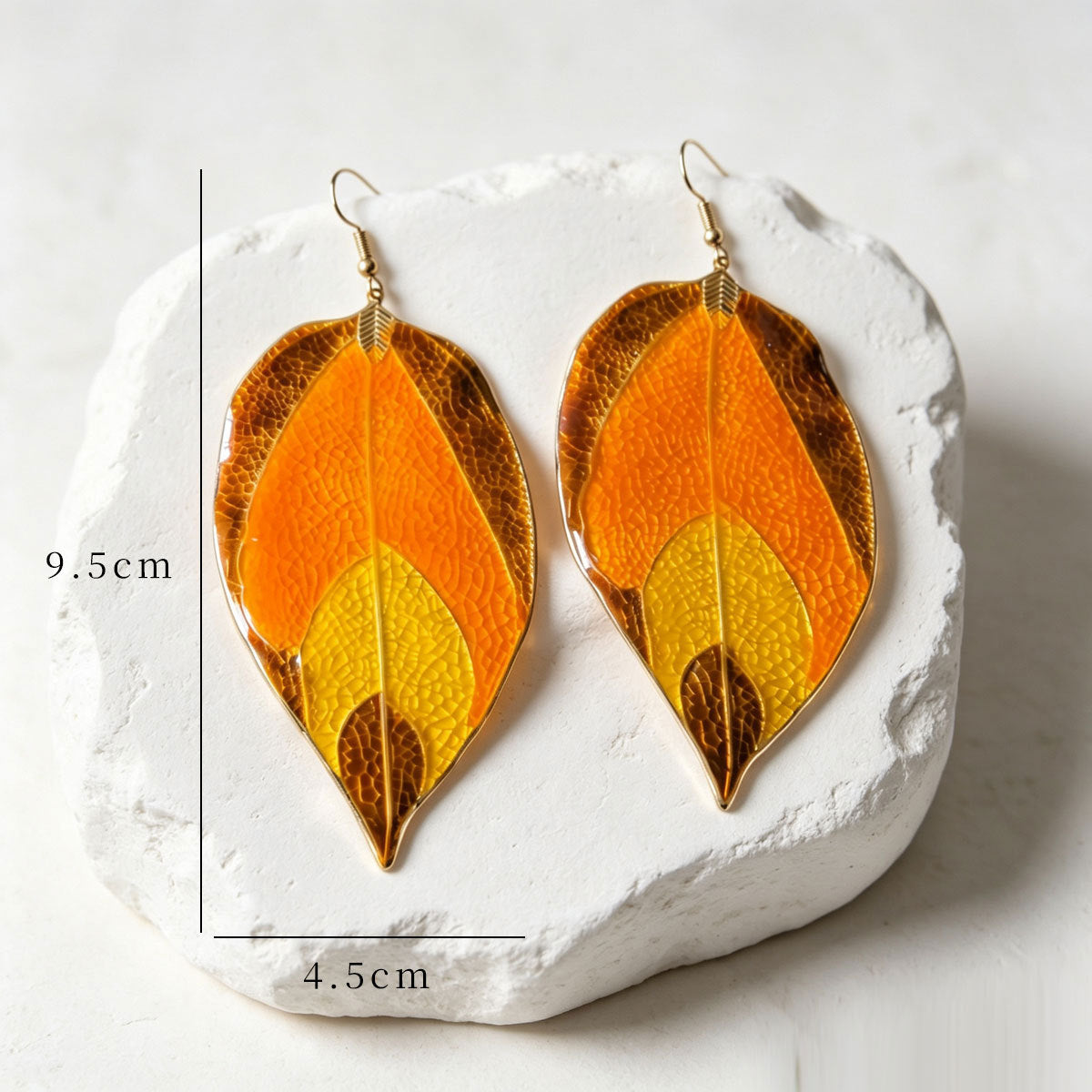 Leaves Earrings For Women Made Of Zinc Alloy Featuring Electroplated Retro Style With 304 Stainless Steel Ear Pins