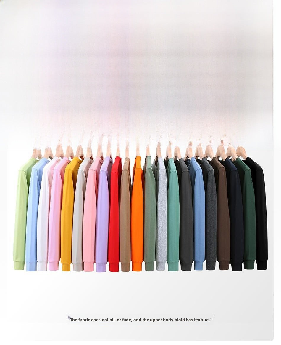 Men's Basic Solid Color Dyed Black Long Sleeve Hoodie In Cotton (more Than 90%)
