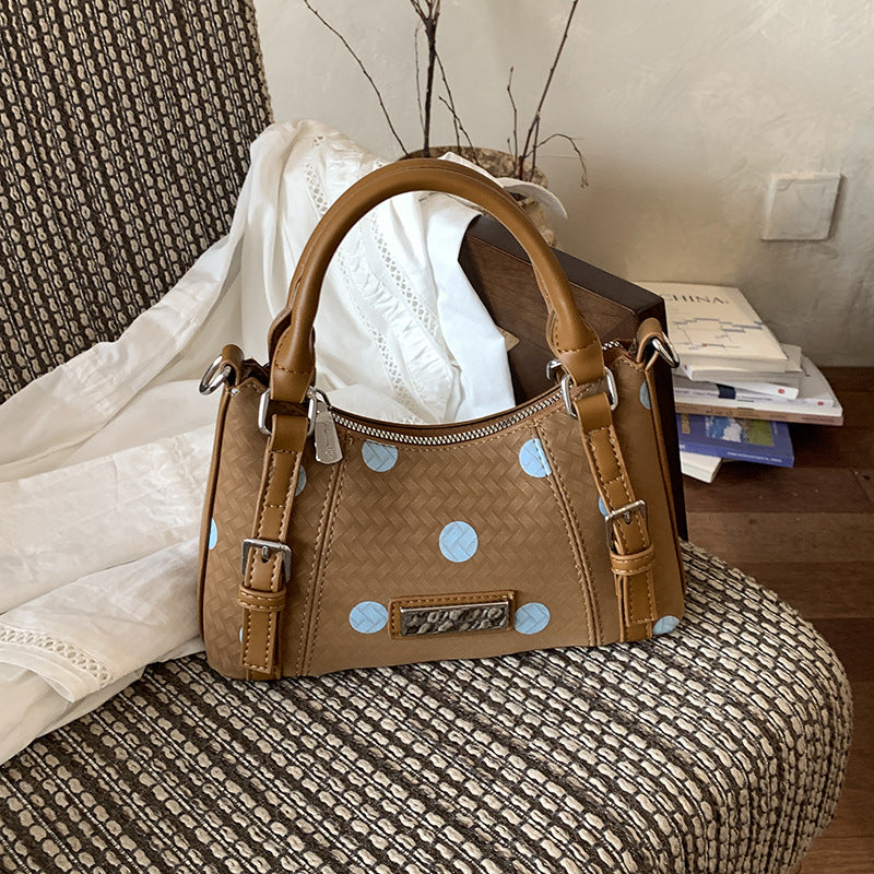 Color Block Square PU Leather Handbag For Women With Top Handle, Perfect For Summer
