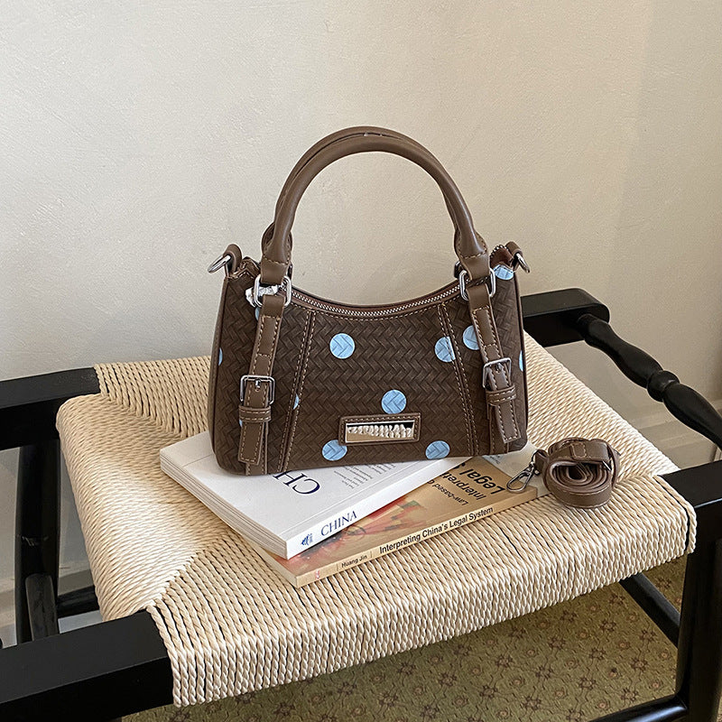 Color Block Square PU Leather Handbag For Women With Top Handle, Perfect For Summer