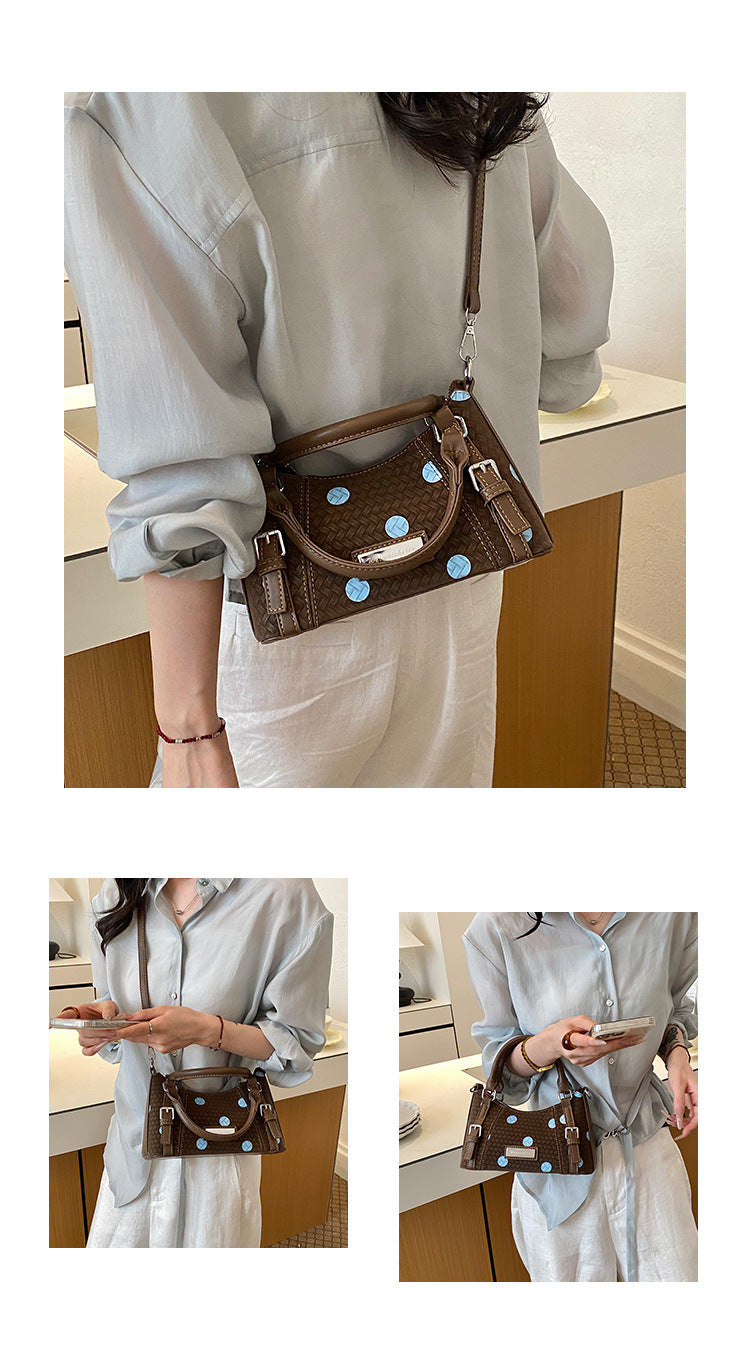 Color Block Square PU Leather Handbag For Women With Top Handle, Perfect For Summer
