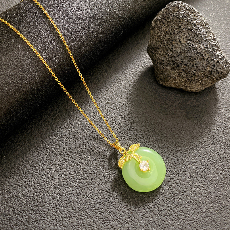 Gold Water Droplets Necklace For Women With Copper Pendant And 304 Stainless Steel Cable Chain Inlaid With Zircon