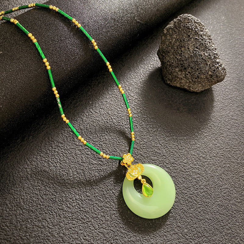 Gold Water Droplets Necklace For Women With Copper Pendant And 304 Stainless Steel Cable Chain Inlaid With Zircon