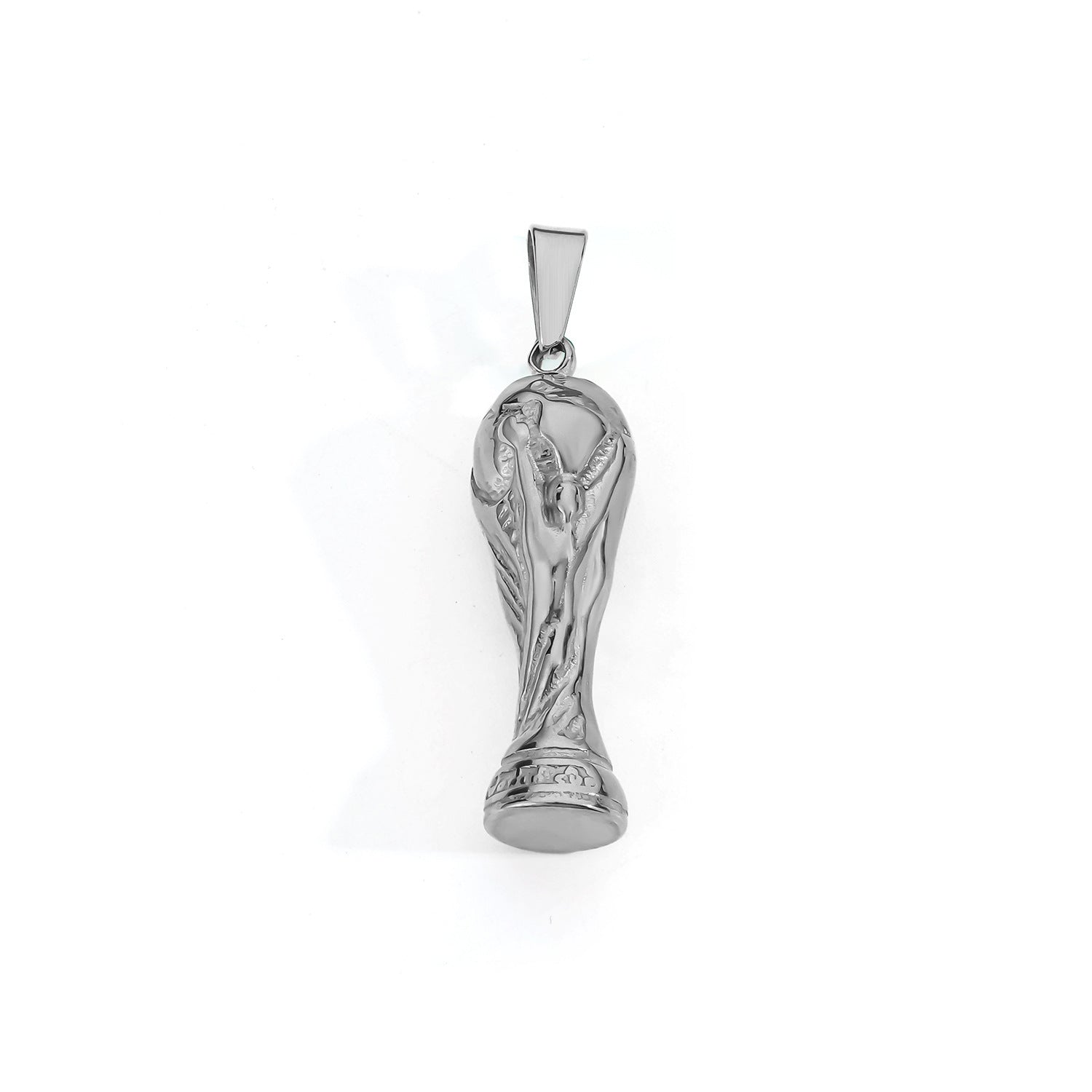 Football Pendant In 304 Stainless Steel With Electroplated Gold Plating, Perfect For Sport