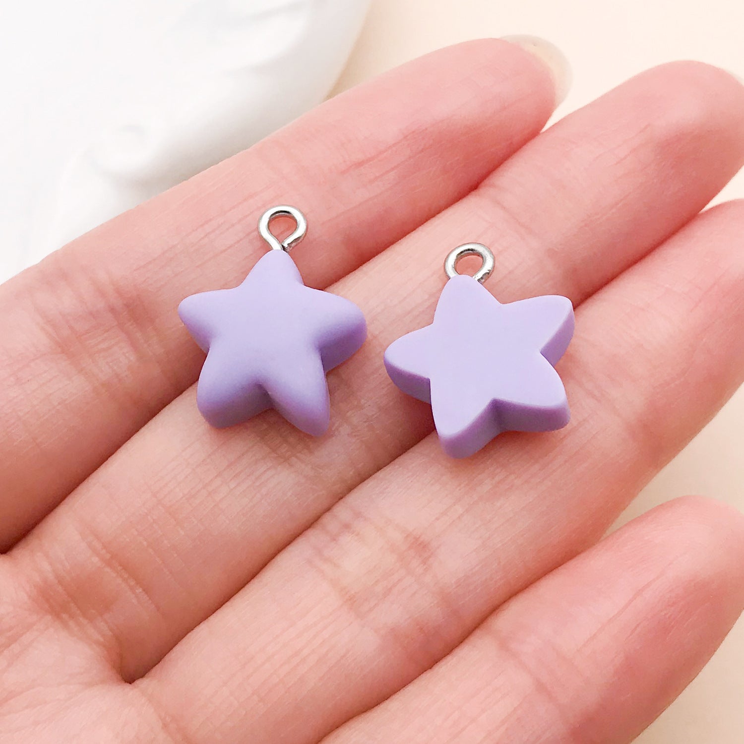 Candy Resin Pendant With Enamel Craft, 20 PCS Package In Purple, Retro Style Jewelry Accessories