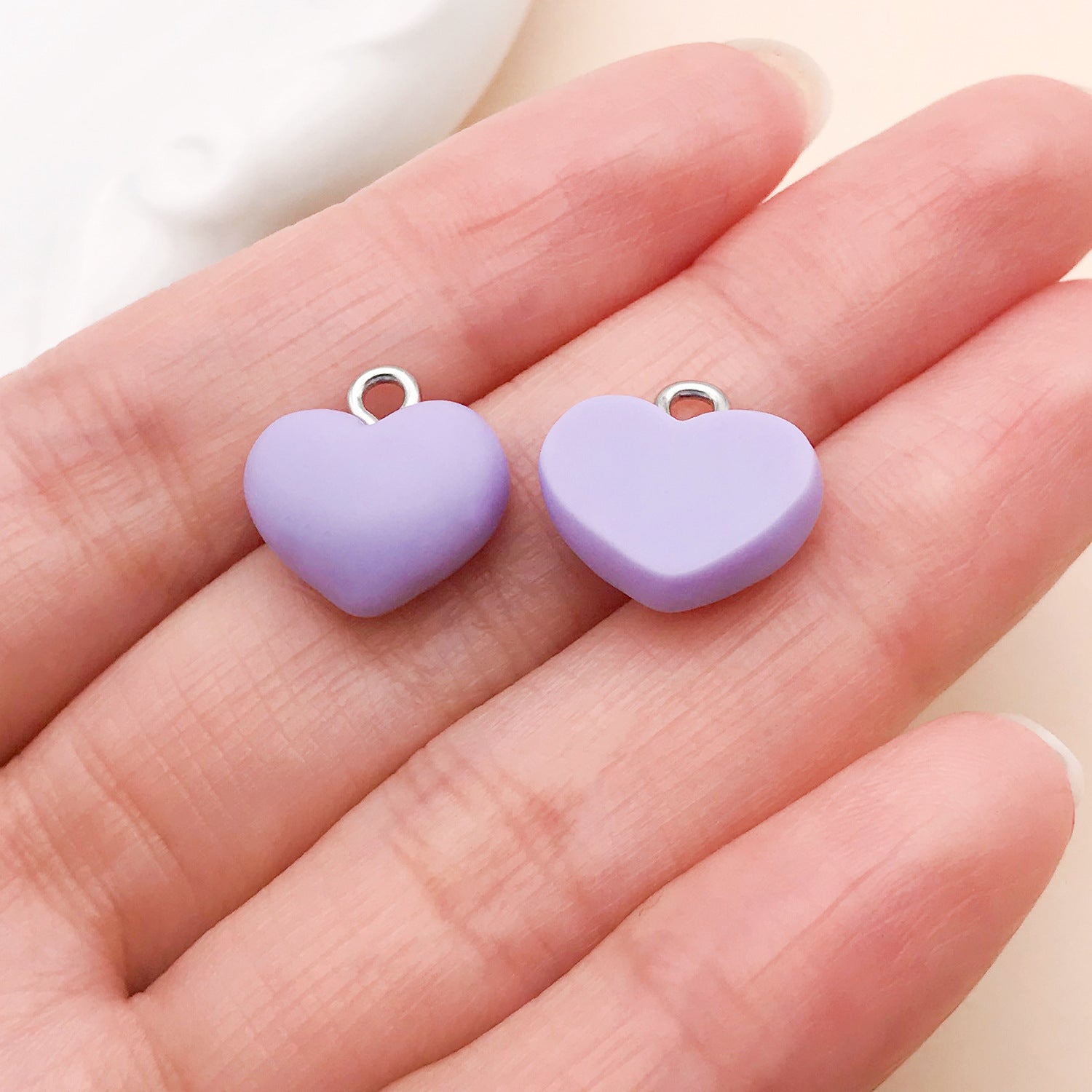 Candy Resin Pendant With Enamel Craft, 20 PCS Package In Purple, Retro Style Jewelry Accessories