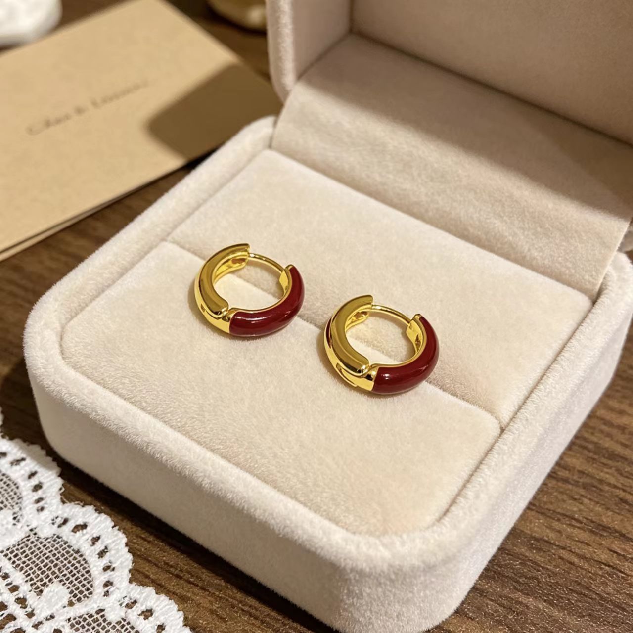 Candy Enamel Stud Earrings For Women In Simple Style, Electroplated Alloy With Copper Ear Pins