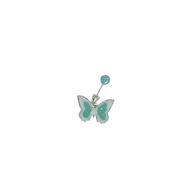 Butterfly Ear Cartilage Rings & Studs For Women In Light Green, Featuring 925 Sterling Silver Pins With New Style