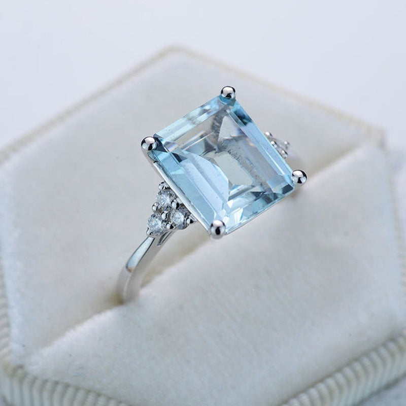 Ocean For Vintage Style Unisex Rings In Silver Zinc Alloy