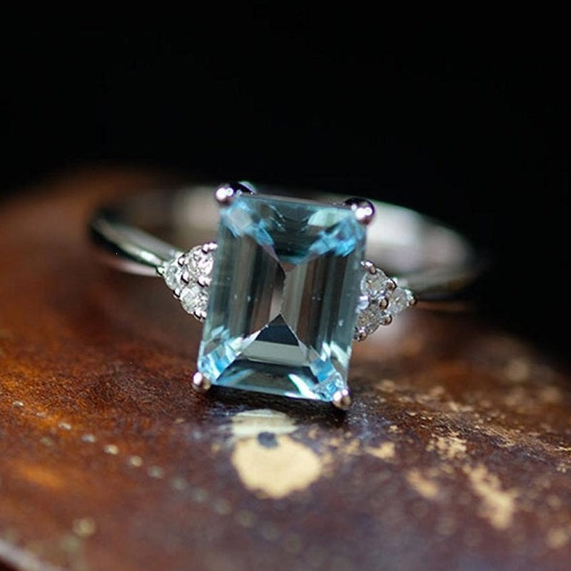 Ocean For Vintage Style Unisex Rings In Silver Zinc Alloy