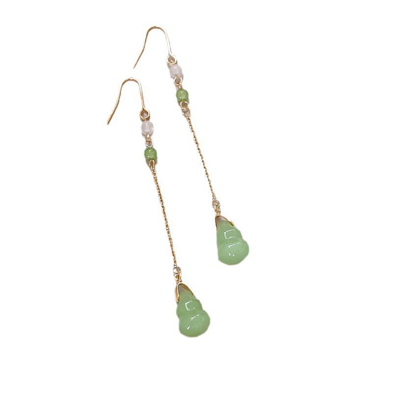 Heart Shape Tassel Earrings For Women Featuring Electroplated Alloy With 304 Stainless Steel Ear Pins