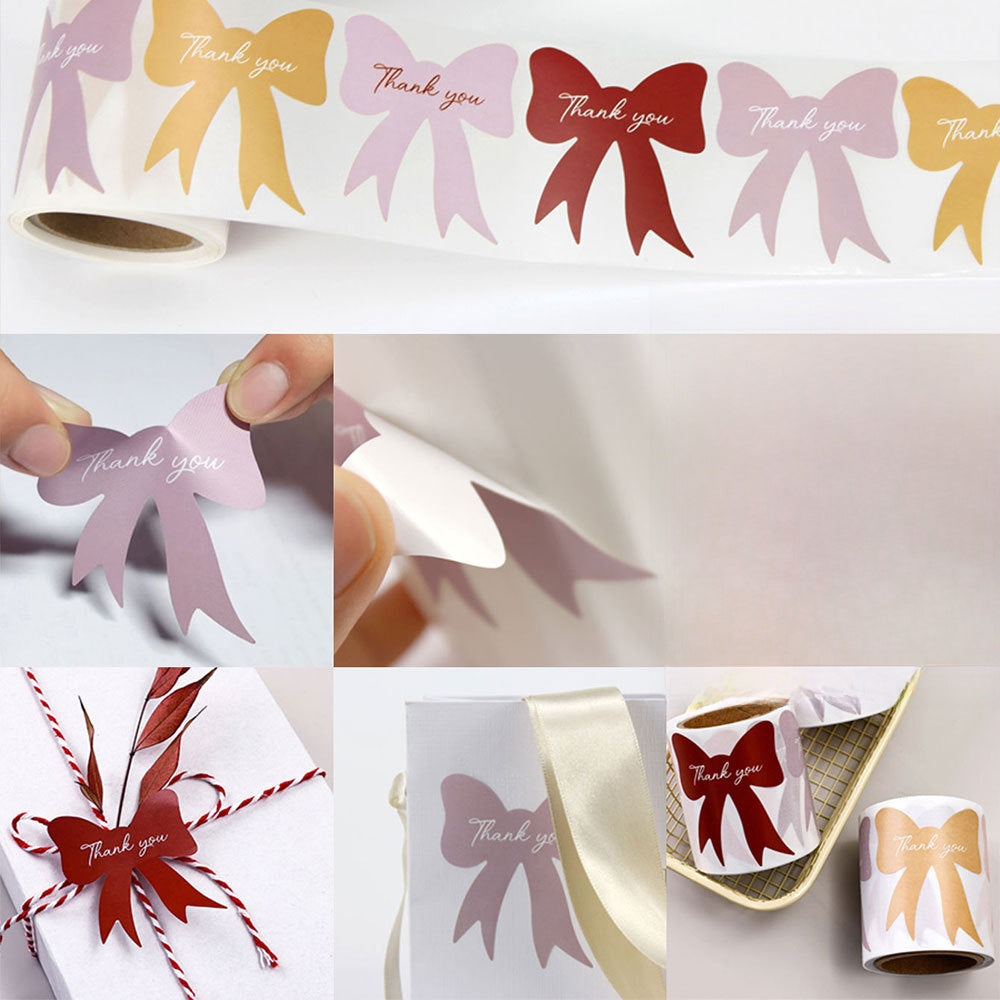 Bow Tie PVC Self-Adhesive Stickers, Stylish And Durable For Personalizing Your Items