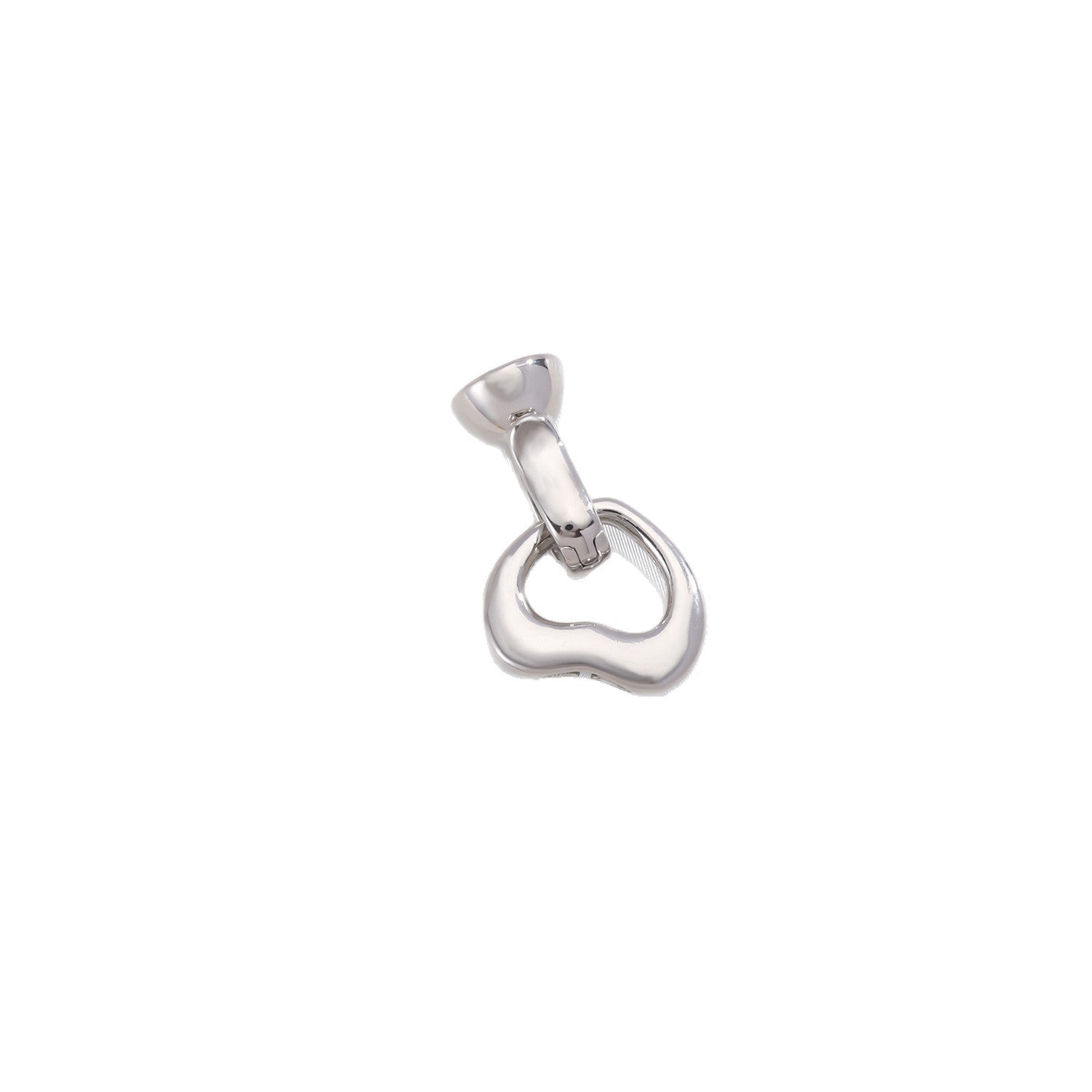 Heart Shape Jewelry Buckle With Heart Clasp Closure, Copper Material Electroplated And 18K Real Gold Plated