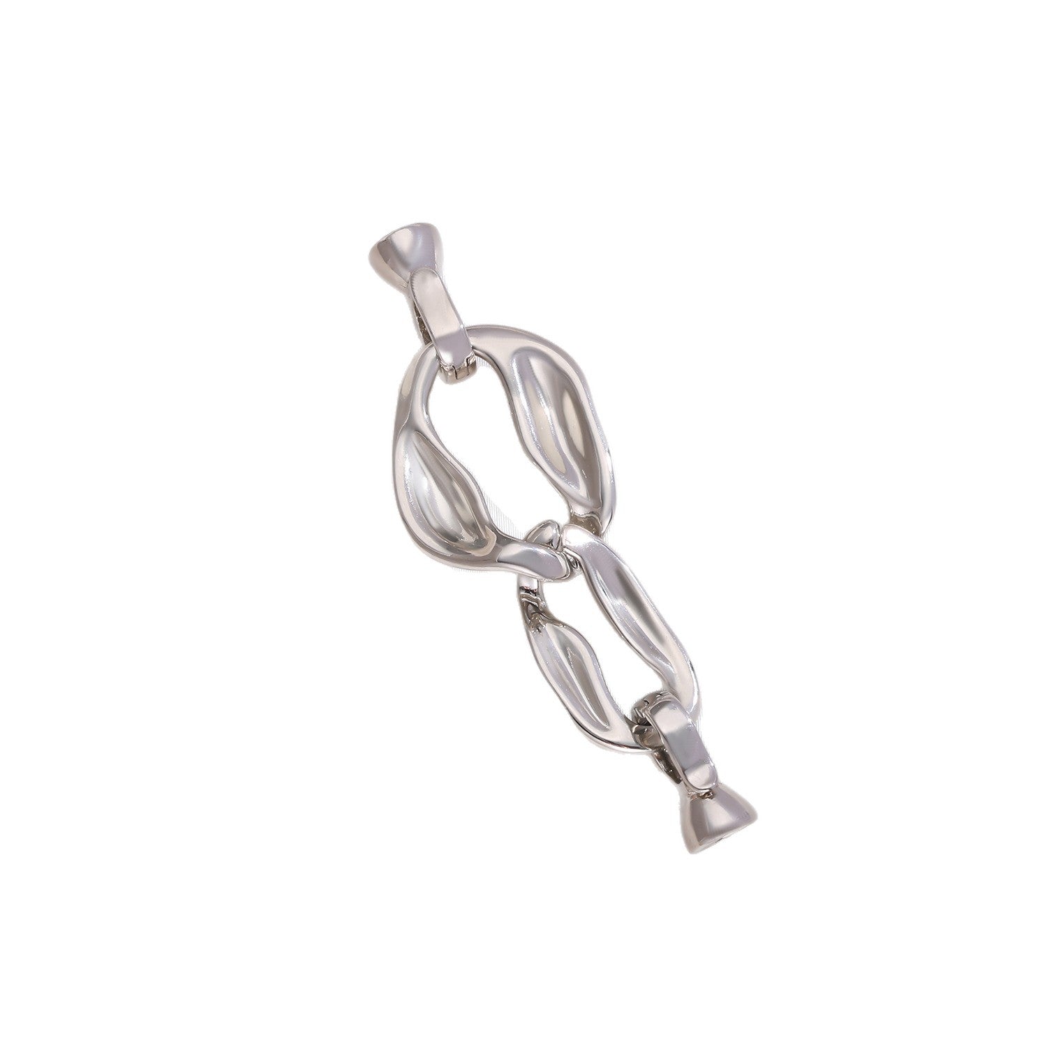 Geometric Copper Cord End Cap Featuring Electroplated 18K Real Gold Plated Finish In Gold For Jewelry Accessories