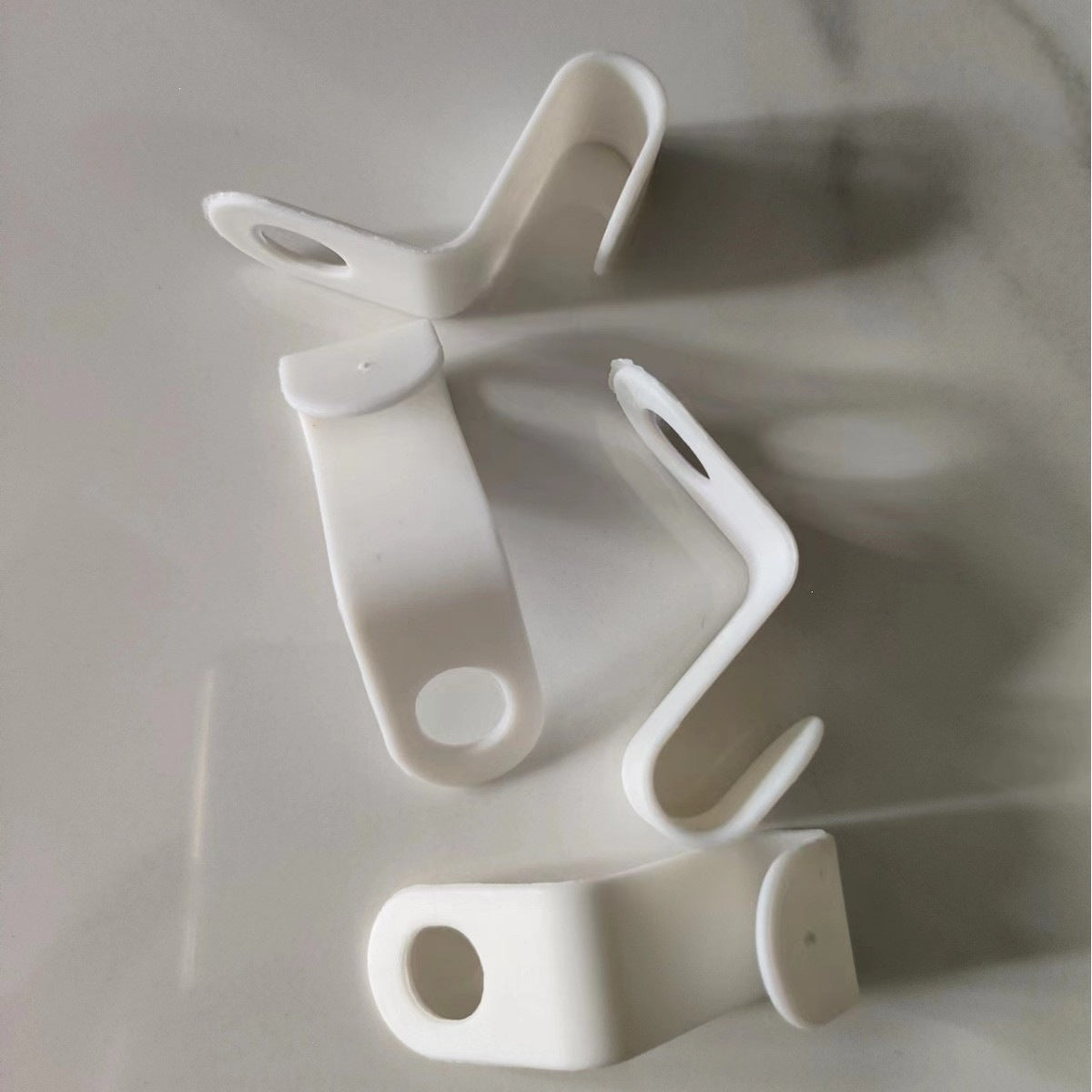 Modern Style Plastic Hooks With Buckle Craft, White Storage & Cleaning Wall Hooks For Organized Spaces