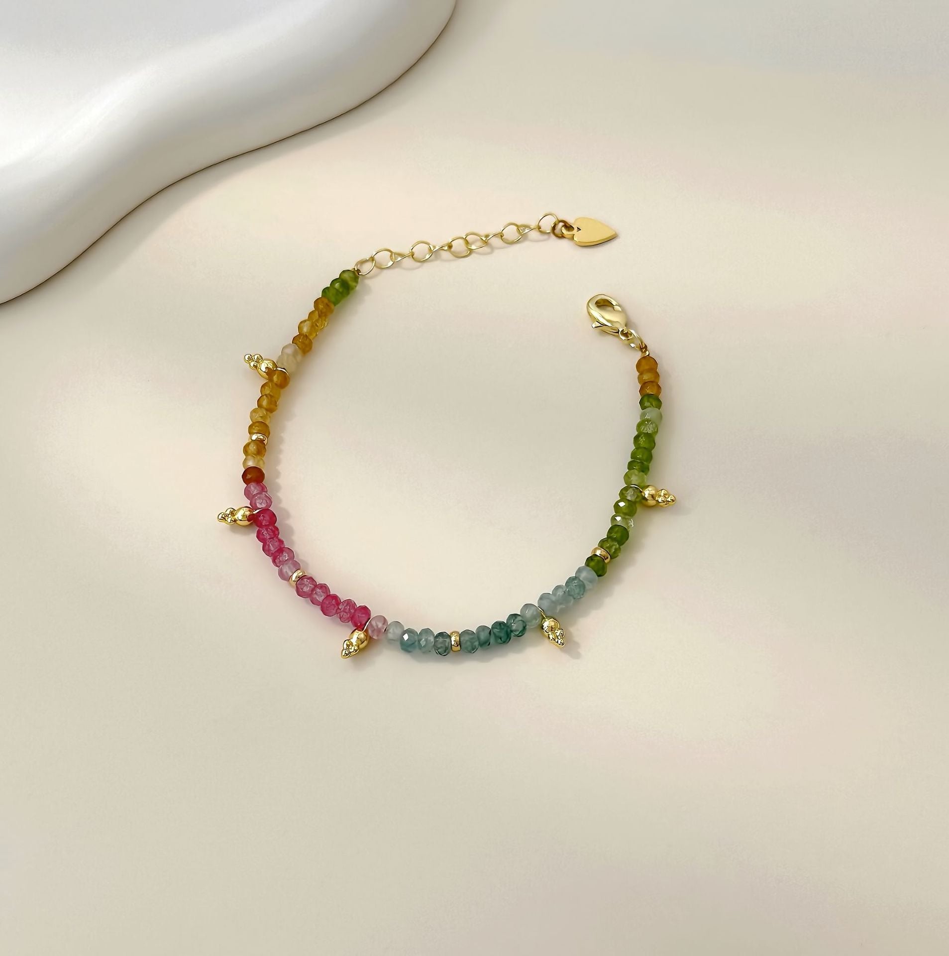 Heart Shape Tourmaline Choker Necklace For Women With Alloy Chain And Electroplated Finish Featuring Alloy Pendant