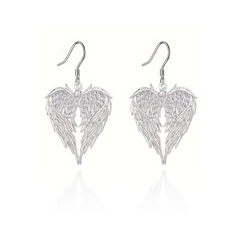 Angel Wings Necklace For Adults With Electroplated Alloy Pendant And Cable Chain