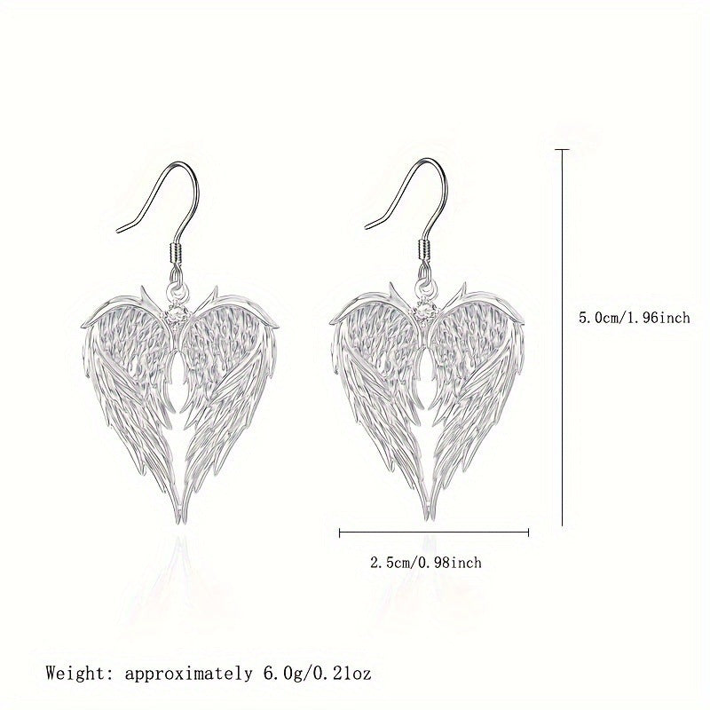 Angel Wings Necklace For Adults With Electroplated Alloy Pendant And Cable Chain
