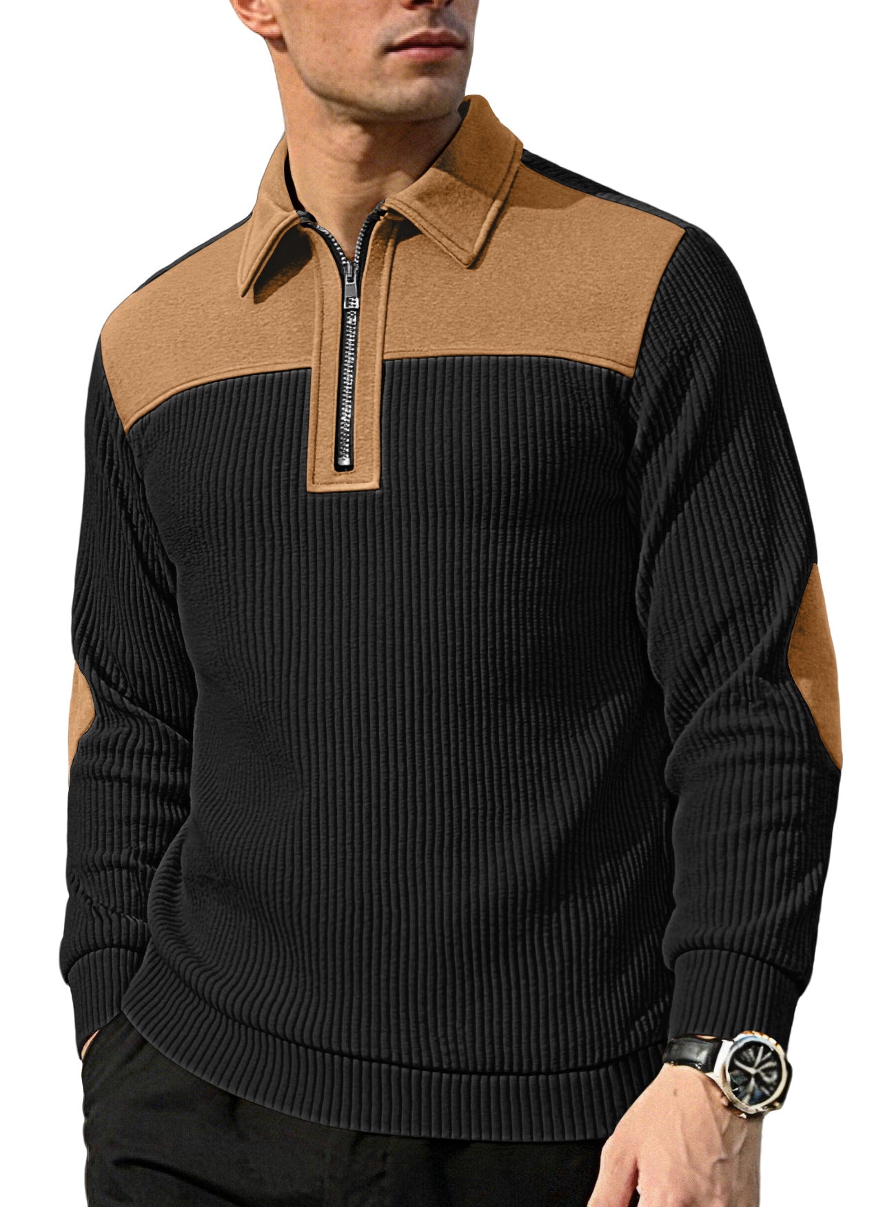 Men's Casual Grey Long Sleeve Embroidery Hoodie In Polyester Fabric