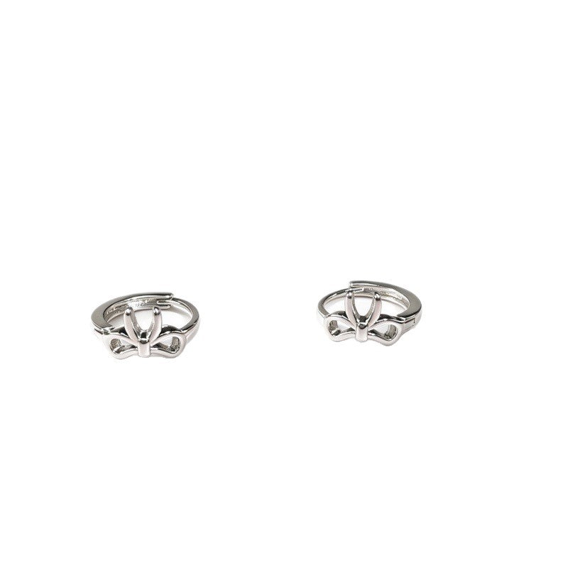 Bow Tie Earrings For Women Featuring Real Gold Plated Design With Copper Ear Pins