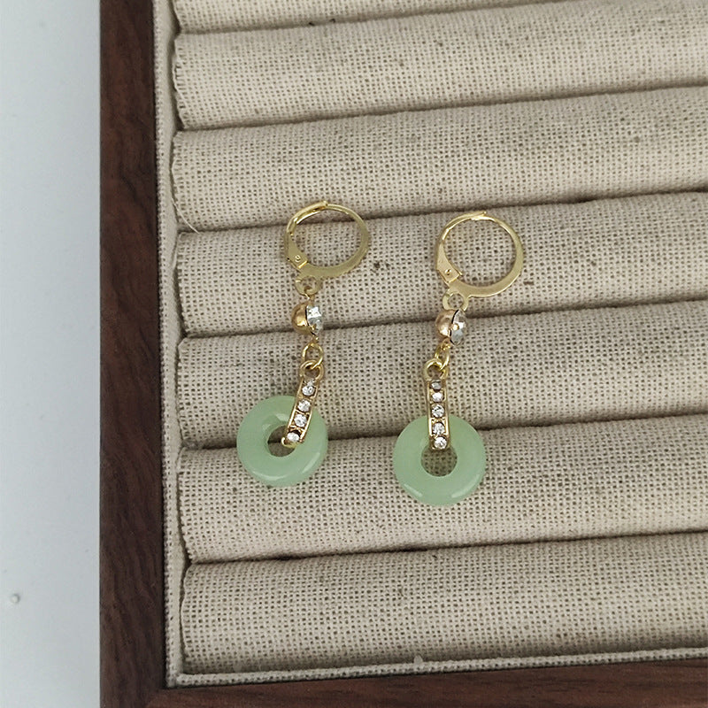 Irregular Tassel Earrings For Women In Retro Style With 925 Sterling Silver Studs And Real Gold Plated Copper