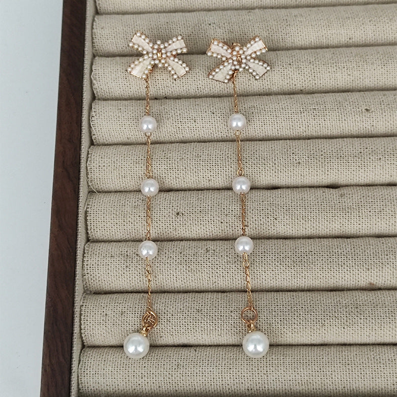 Irregular Tassel Earrings For Women In Retro Style With 925 Sterling Silver Studs And Real Gold Plated Copper