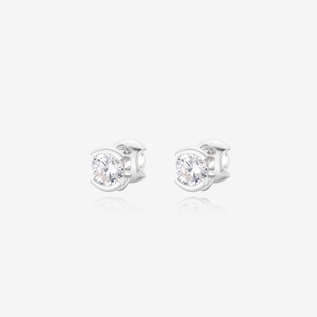 Bubble Stud Earrings In Alloy With Copper Posts, Simple Style For Women, Available In Gold