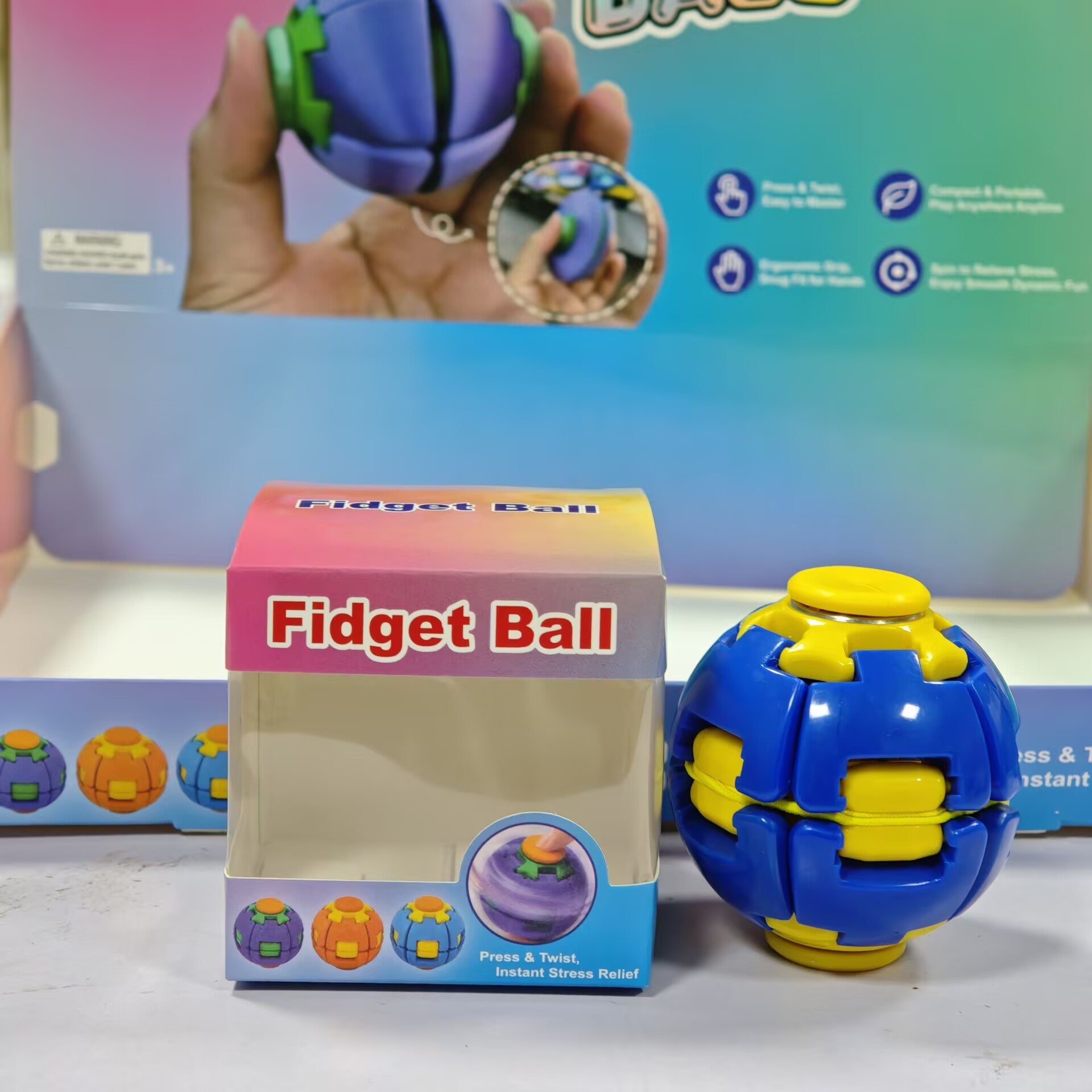 Multicolor Fidget Toys Made Of Durable Plastic, Perfect Stress Relief Toys In Vibrant Colour