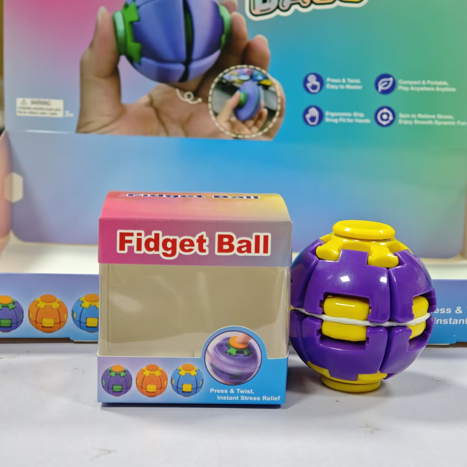 Multicolor Fidget Toys Made Of Durable Plastic, Perfect Stress Relief Toys In Vibrant Colour