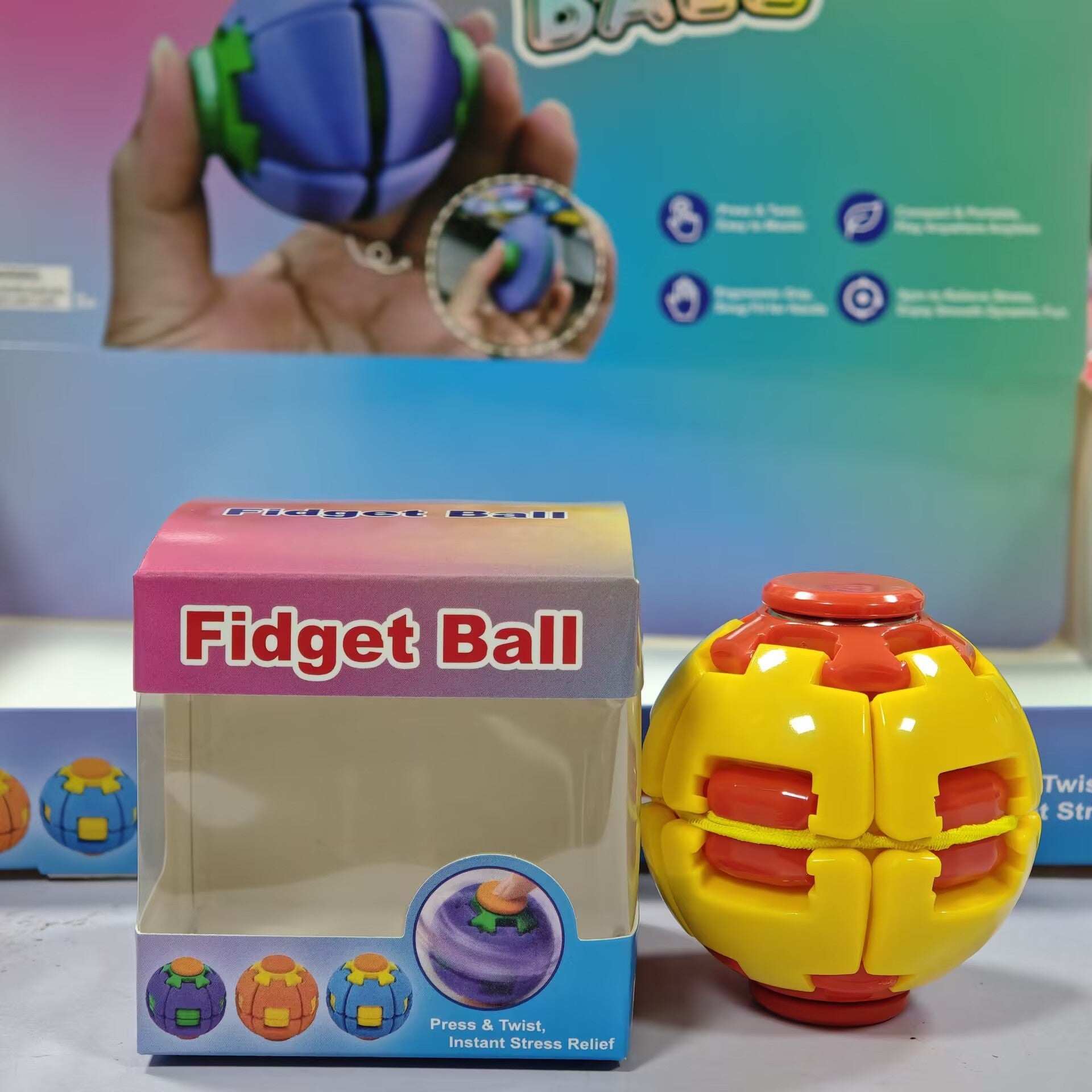 Multicolor Fidget Toys Made Of Durable Plastic, Perfect Stress Relief Toys In Vibrant Colour