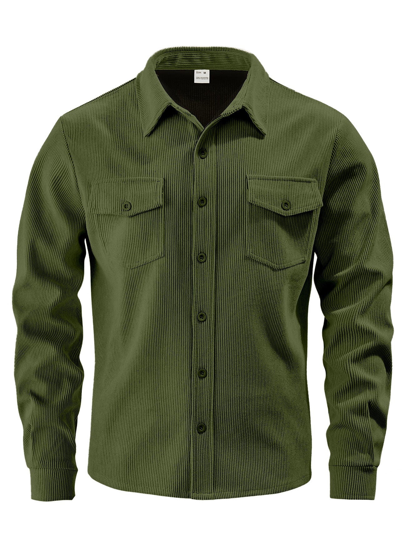 Men's Casual Stripe Single Breasted Jacket In Polyester Fabric With Jacquard Craftsmanship