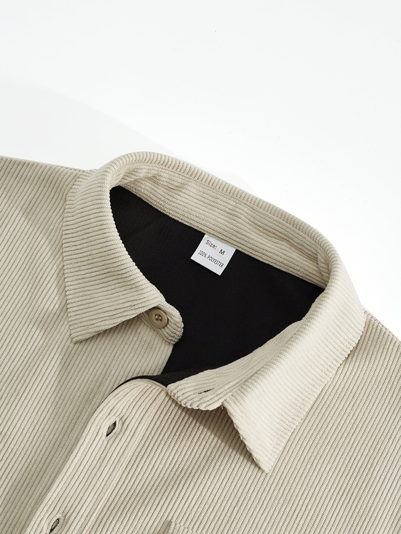 Men's Casual Stripe Single Breasted Jacket In Polyester Fabric With Jacquard Craftsmanship