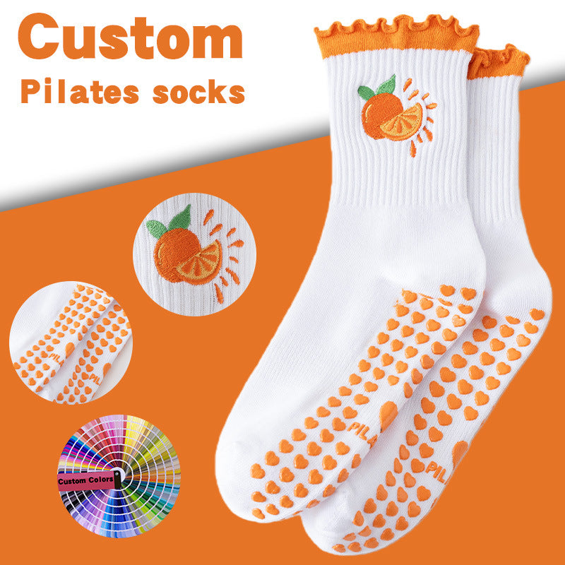 Cherry Sport Cotton Socks For Women In Rose Red, Suitable For All Seasons