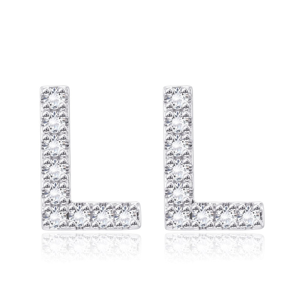Butterfly Stud Earrings For Women In Sweet Style, Copper Ear Pins With Electroplated Alloy And Zircon Inlay