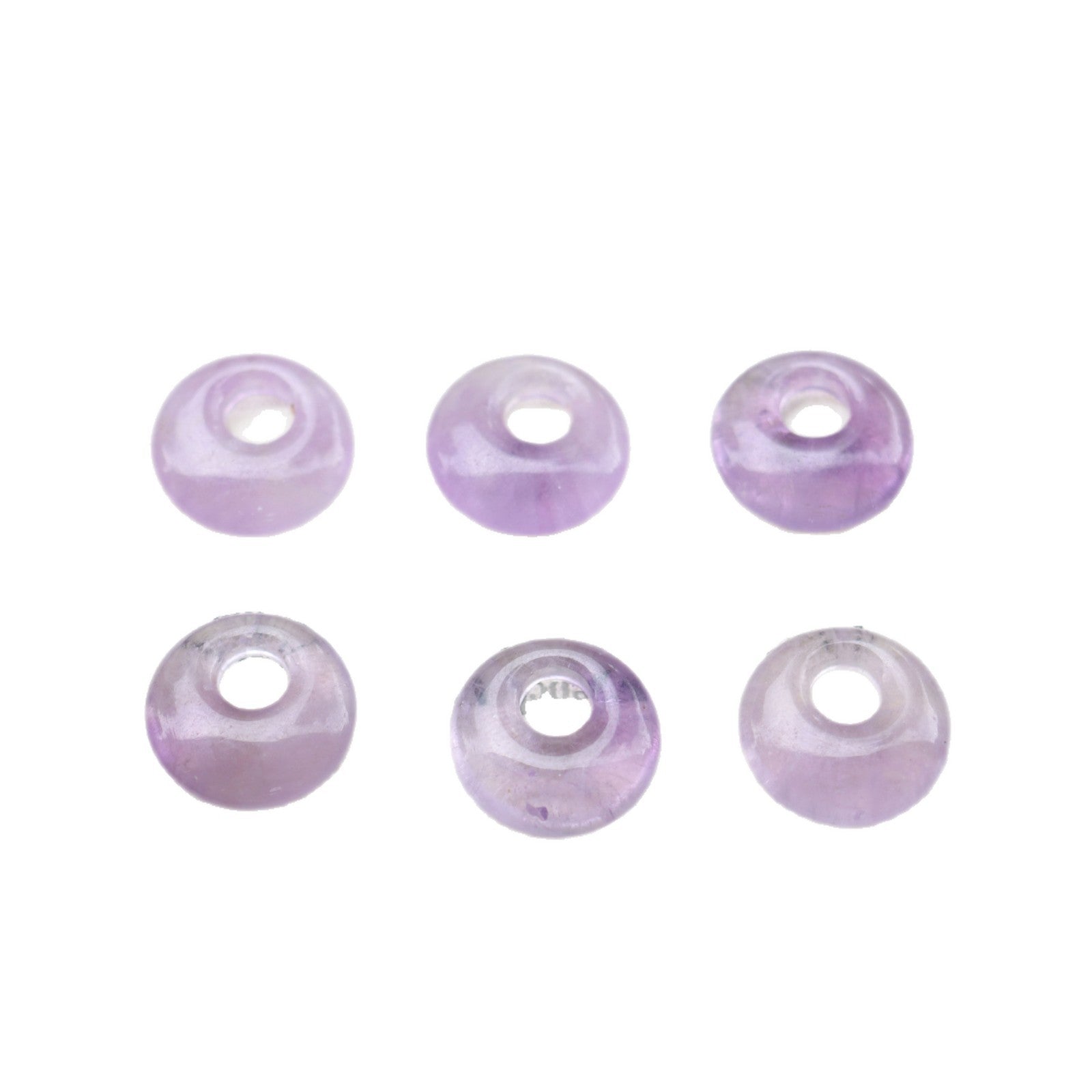 Natural February Birthstone Amethyst Beads With 5~5.9mm Hole Size Featuring Precise Cutting Technique