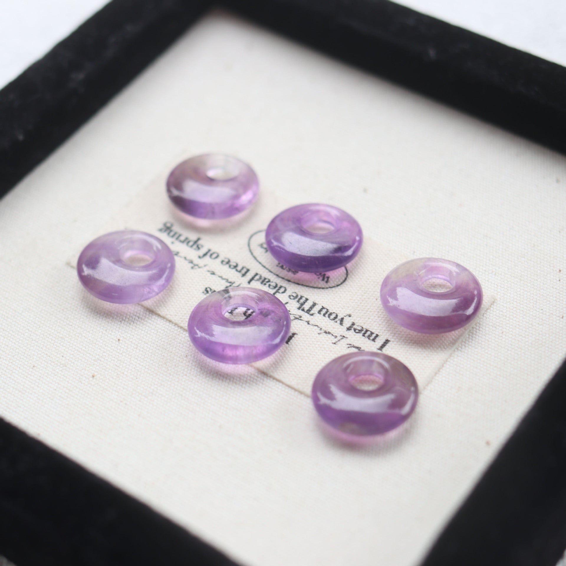 Natural February Birthstone Amethyst Beads With 5~5.9mm Hole Size Featuring Precise Cutting Technique