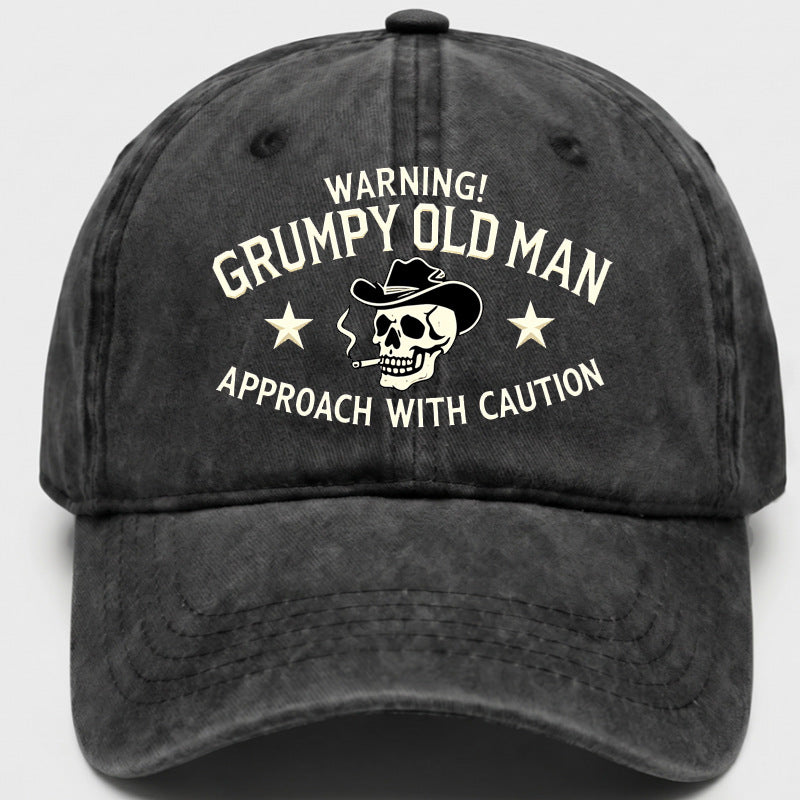 Men's Ethnic Style Baseball Cap With Curved Brim, Cotton Material Featuring Embroidery And UV Protection