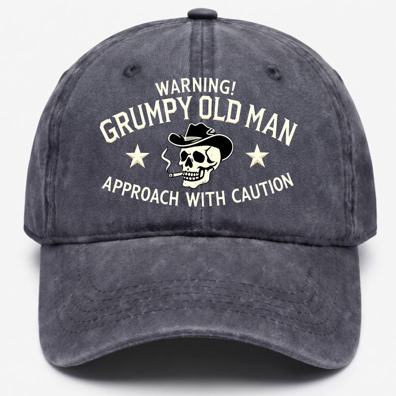 Men's Ethnic Style Baseball Cap With Curved Brim, Cotton Material Featuring Embroidery And UV Protection