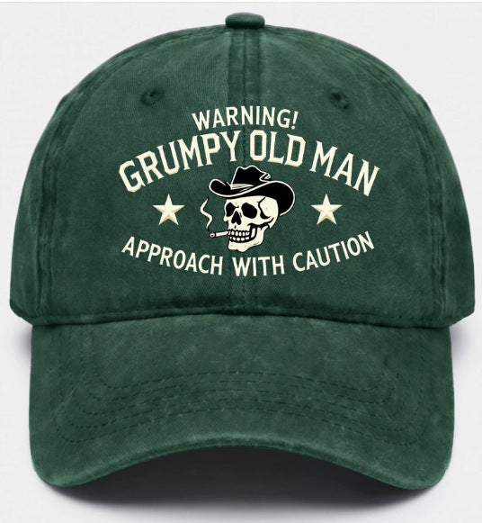 Men's Ethnic Style Baseball Cap With Curved Brim, Cotton Material Featuring Embroidery And UV Protection
