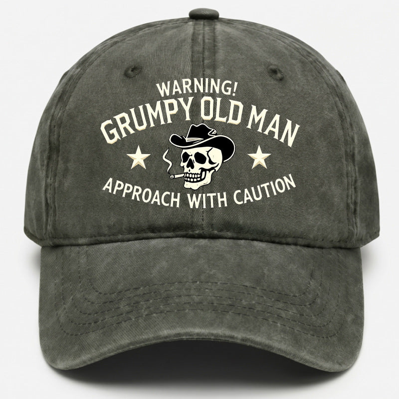Men's Ethnic Style Baseball Cap With Curved Brim, Cotton Material Featuring Embroidery And UV Protection