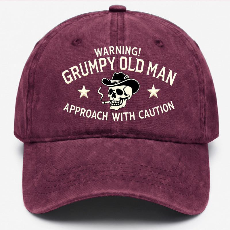 Men's Ethnic Style Baseball Cap With Curved Brim, Cotton Material Featuring Embroidery And UV Protection