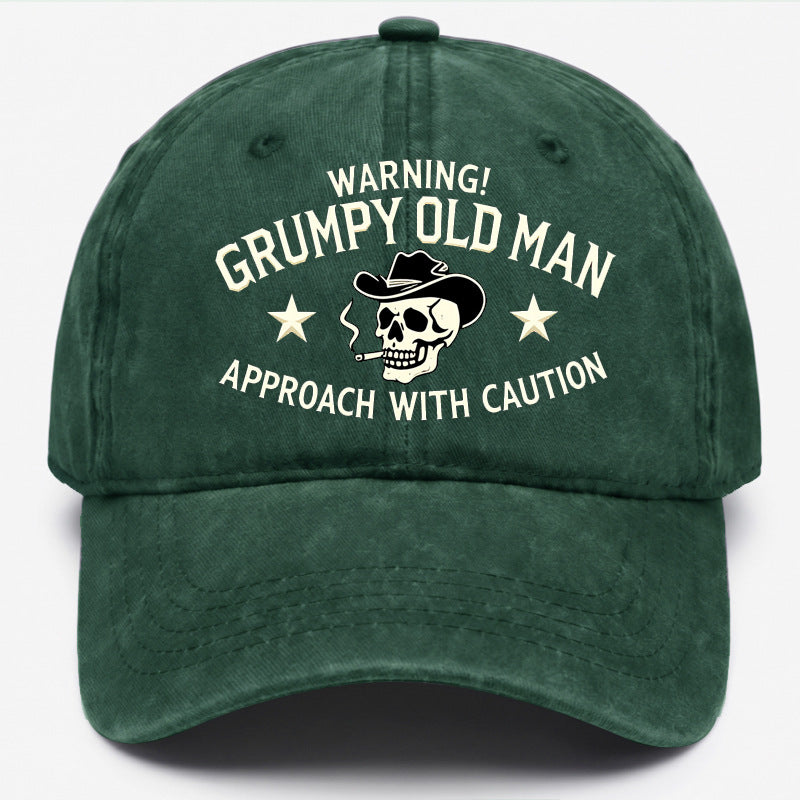 Men's Ethnic Style Baseball Cap With Curved Brim, Cotton Material Featuring Embroidery And UV Protection